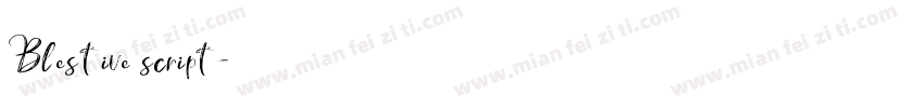 Blestive script字体转换